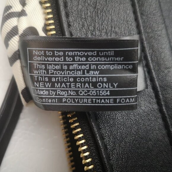 Jessica Simpson Black with Gold Tone Accents Faux Leather Crossbody Bag - Picture 9 of 10